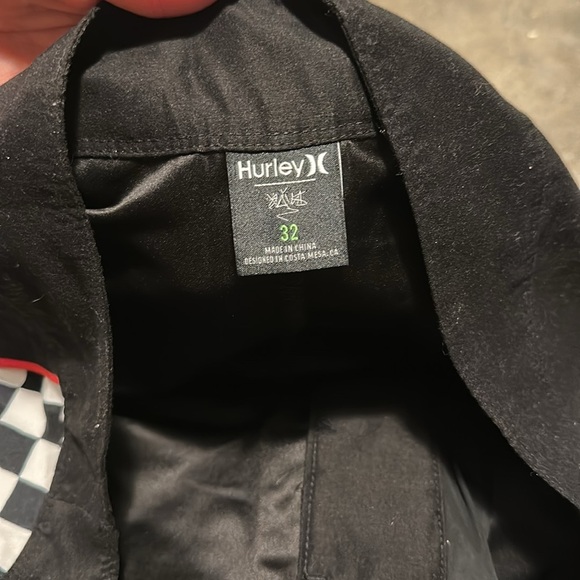 NWT Hurley Black and White Checkered Swim Shorts - Picture 6 of 8